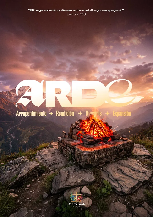 Portada del devocional ARDE — El fuego que no se apaga